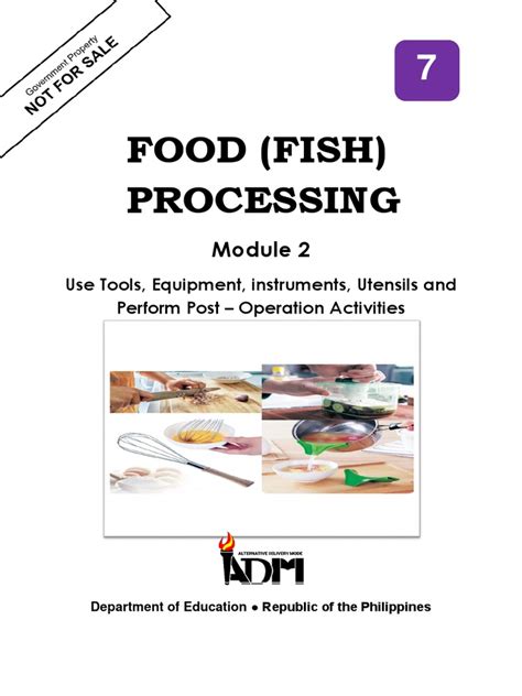 food fish processing module|Learner’s Material.